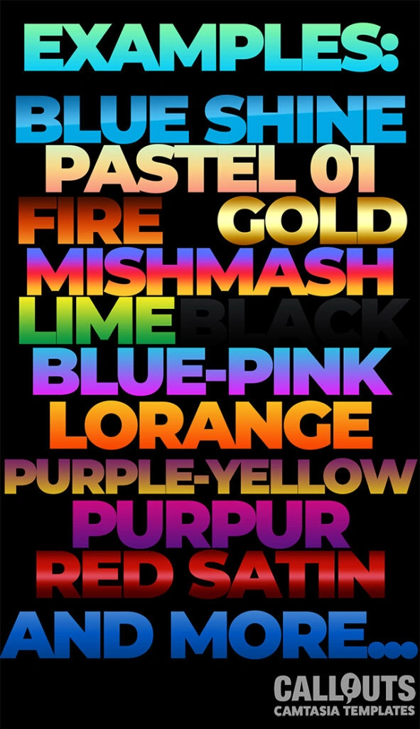 Gradient Headlines Examples