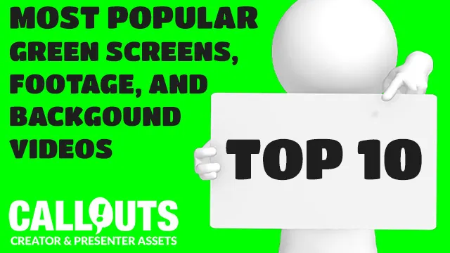 Most popular videos, green screens, and footage from last year