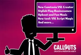 New; Camtasia Templates: “Video Sales Letter Creator”, Happy Upbeat Music, New Video Sales Letter Script Tool, and more